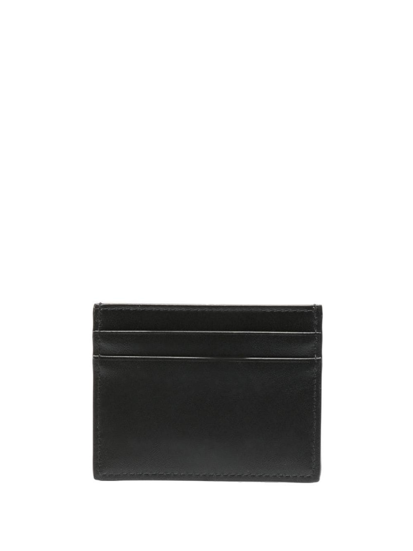Dolce & Gabbana Black Logo-plaque Card Holder In Black