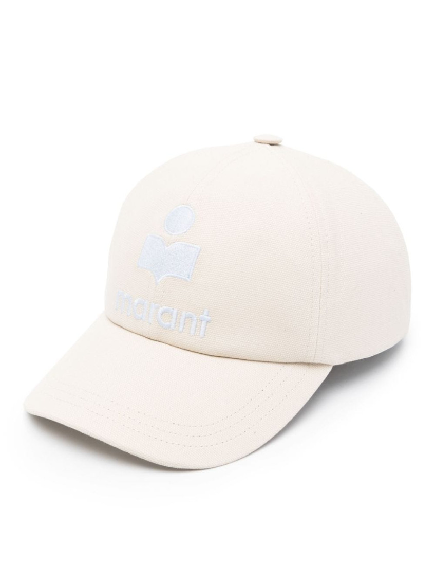 Isabel Marant Tyron Embroidered-logo Cap In White