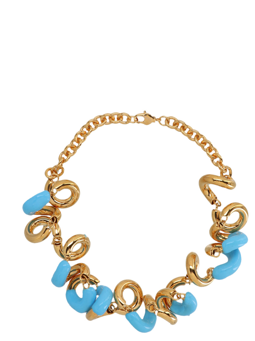 Sunnei Golden Fusillo Necklace In Golden