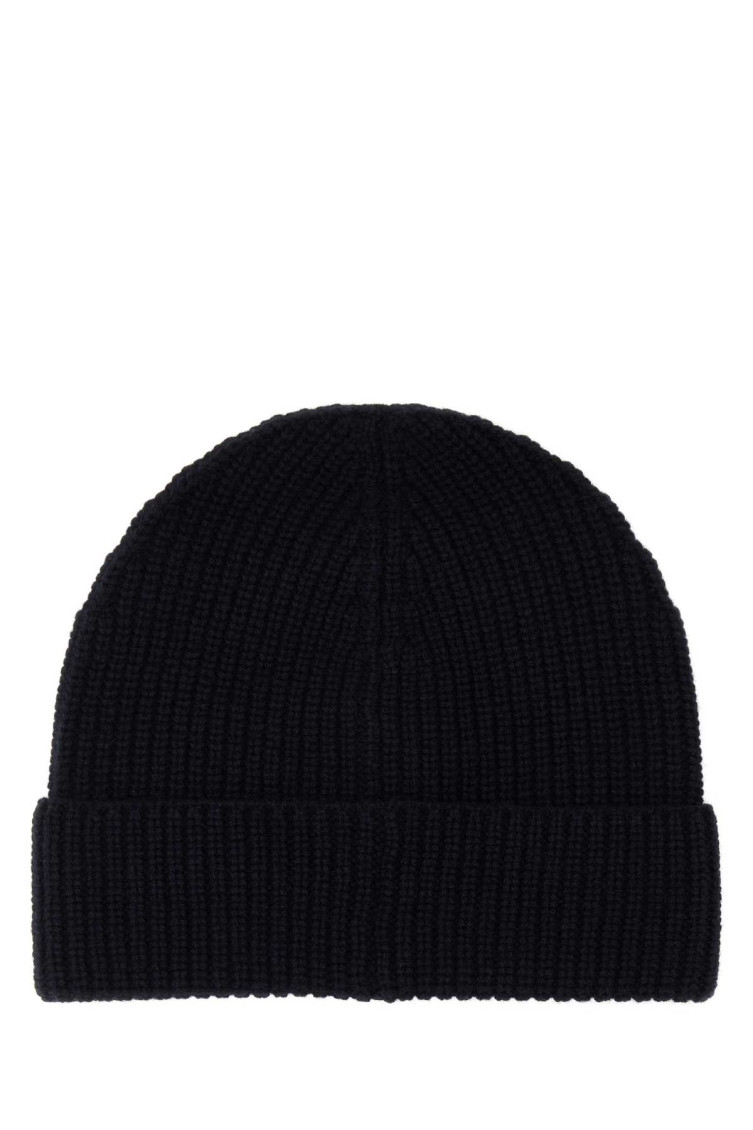 【関税&送料込】Valentino Garavani Black Cashmere Beanie Hat Valentino - Valentino Garavani - Cashmere hat black - The Corner