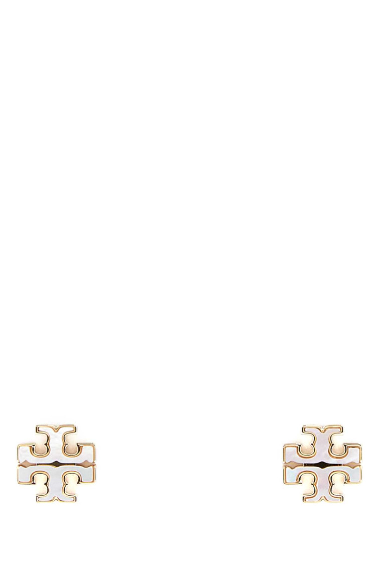 Tory Burch Kira Mother-of-pearl Stud Earrings In Gold