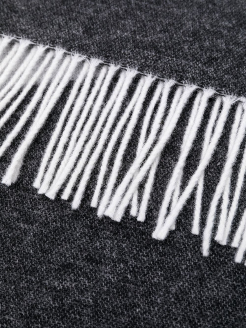 A.P.C. Dark Grey Malo Logo Scarf for Men Online USA at