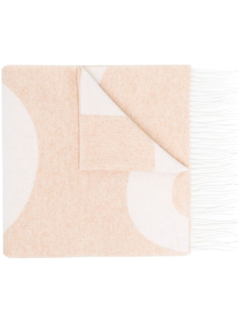 Apc Beige Malo Logo Scarf In Beige