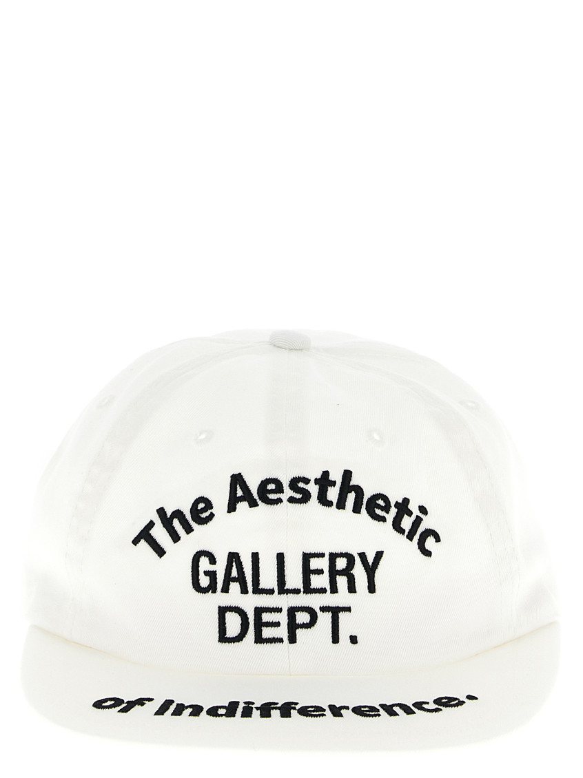 Gallery Dept. Indifference Aesthetic Curved Brim Cap In White