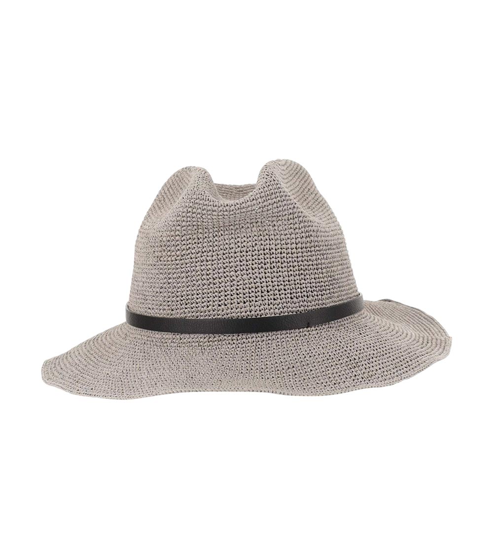 Filippo Catarzi Paper Hat With Logo In Grey