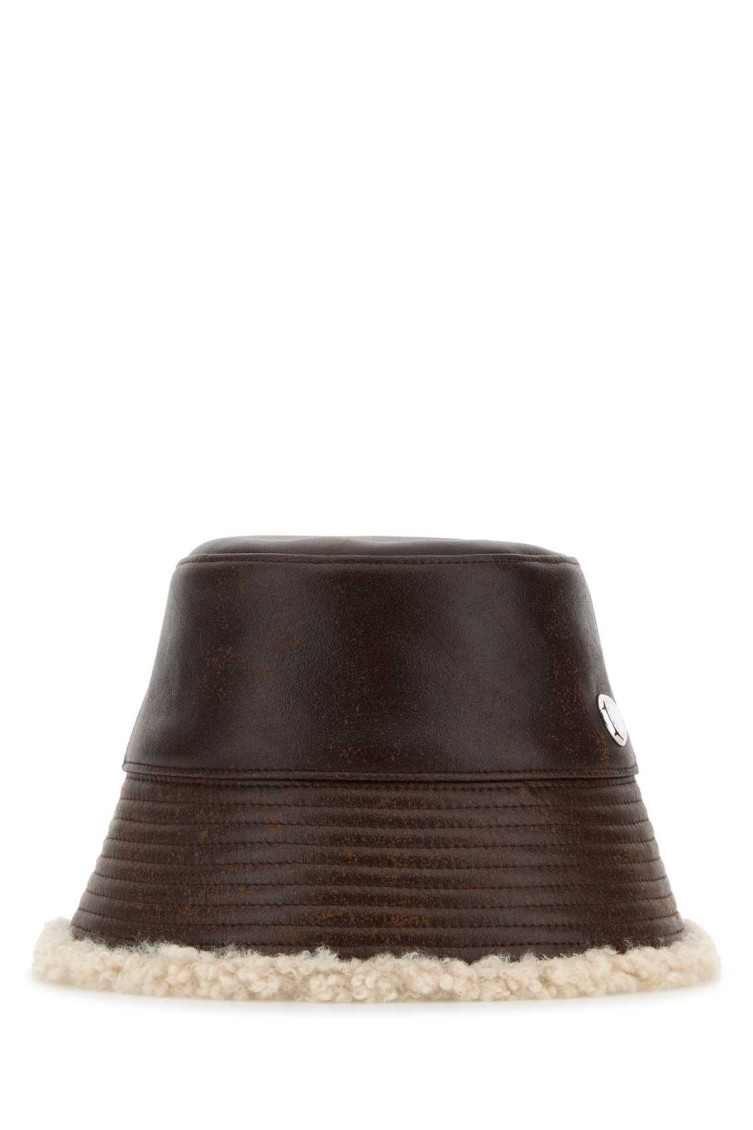 Stella McCartney Dark Brown Solid Bucket Hat for Women Online USA