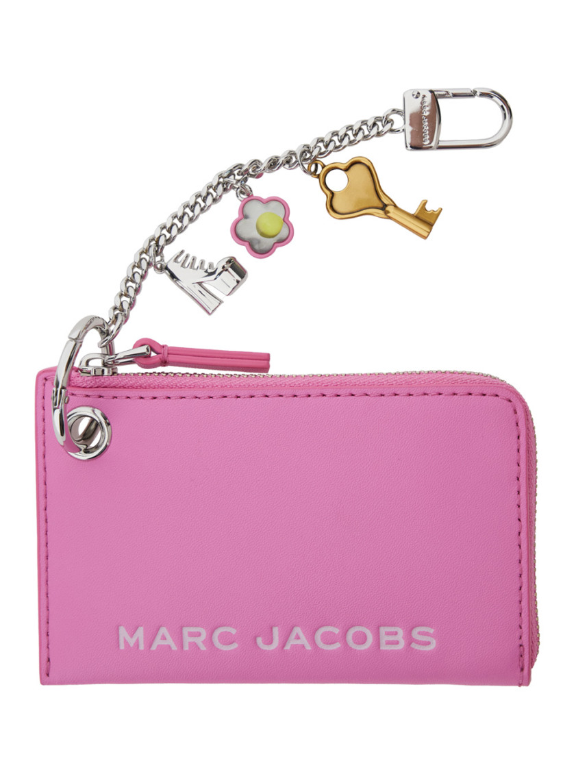 Marc Jacobs Pink The Coin Purse Charm Keychain In Pink