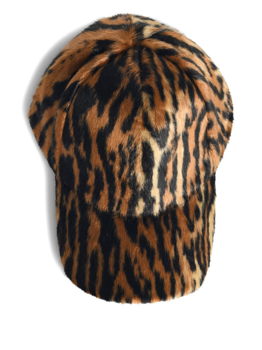 Stand Studio Brown Leopard Print Baseball Cap In Animal Print