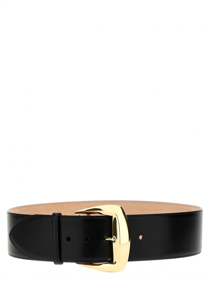 Alexander Mcqueen Mcqueen Women 'geometric' Belt In Black