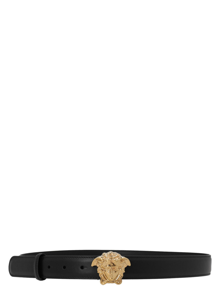 VERSACE BLACK BLACK MEDUSA BELT 