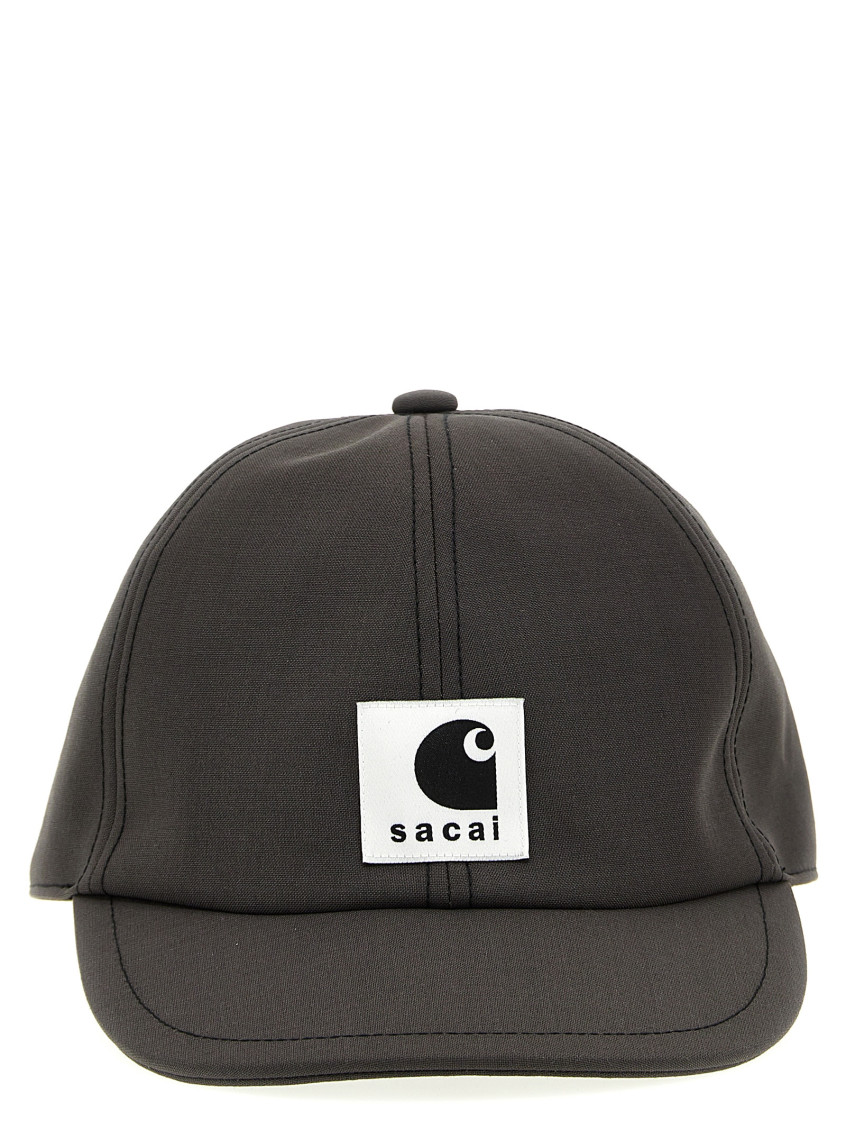 Shop Sacai Grey  X Carhartt Wip Cap