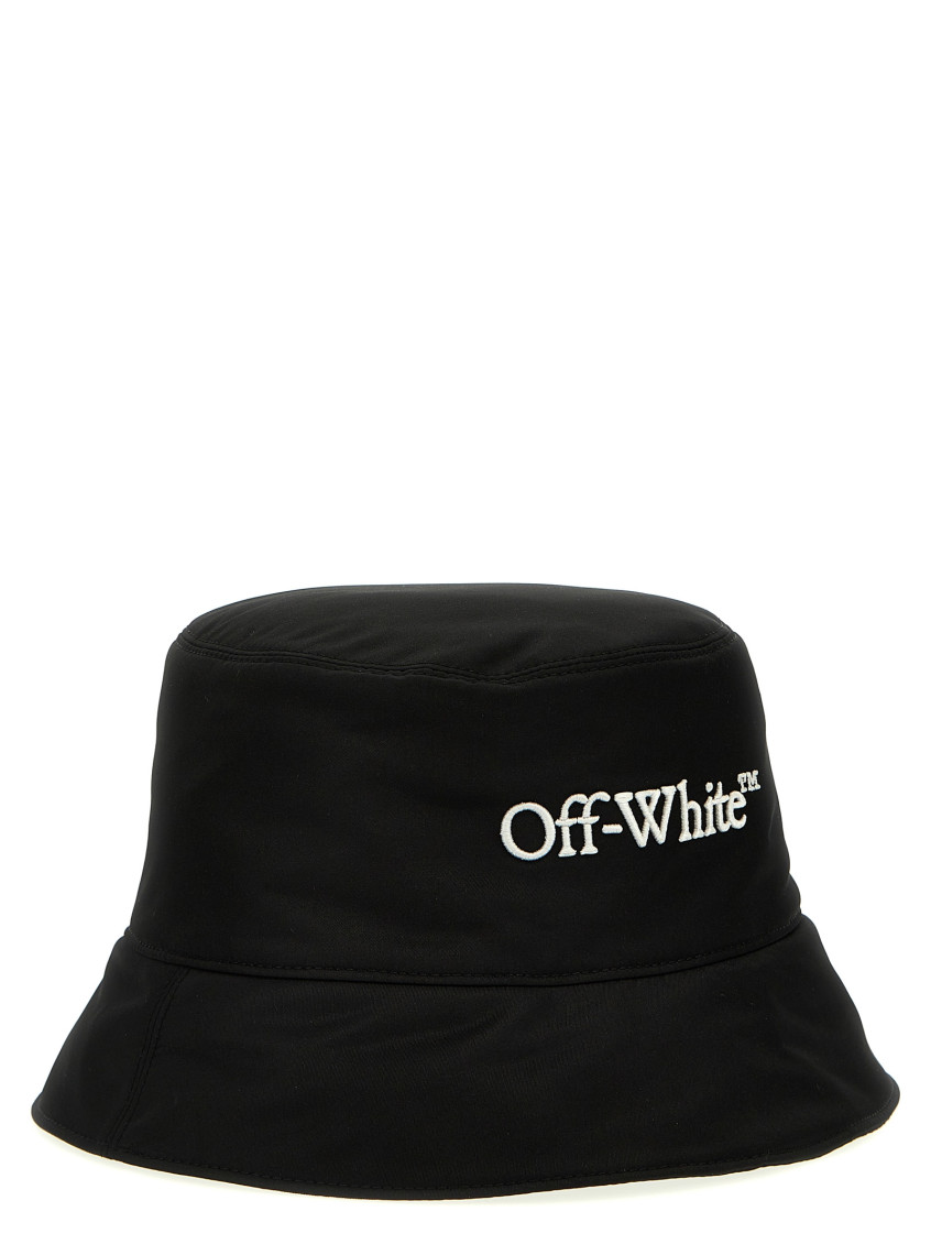 Off-White Black Bookish Bucket Hat for Men Online USA at  display picture 3