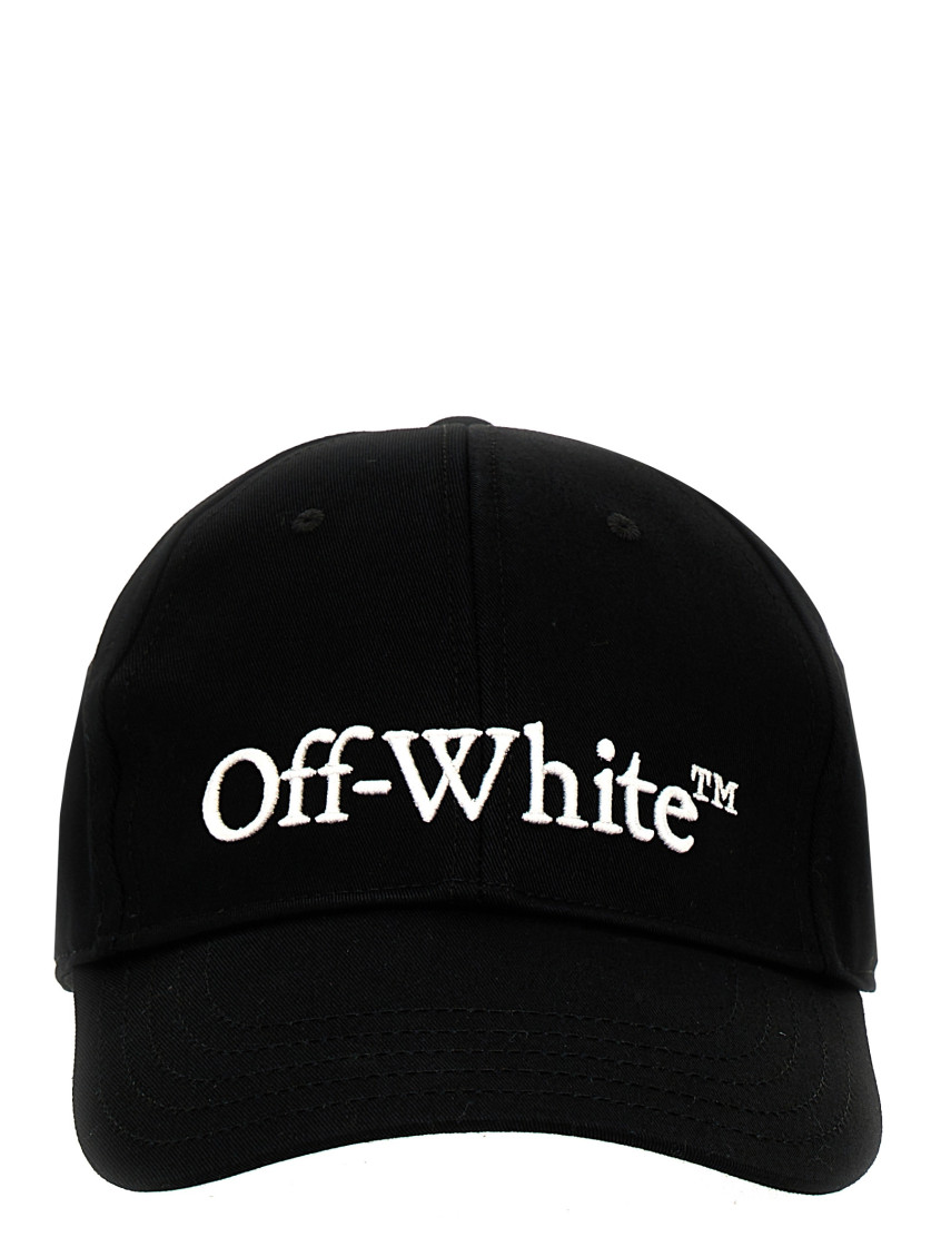 Off-white Woman Black Cotton Hat In Blackwhite