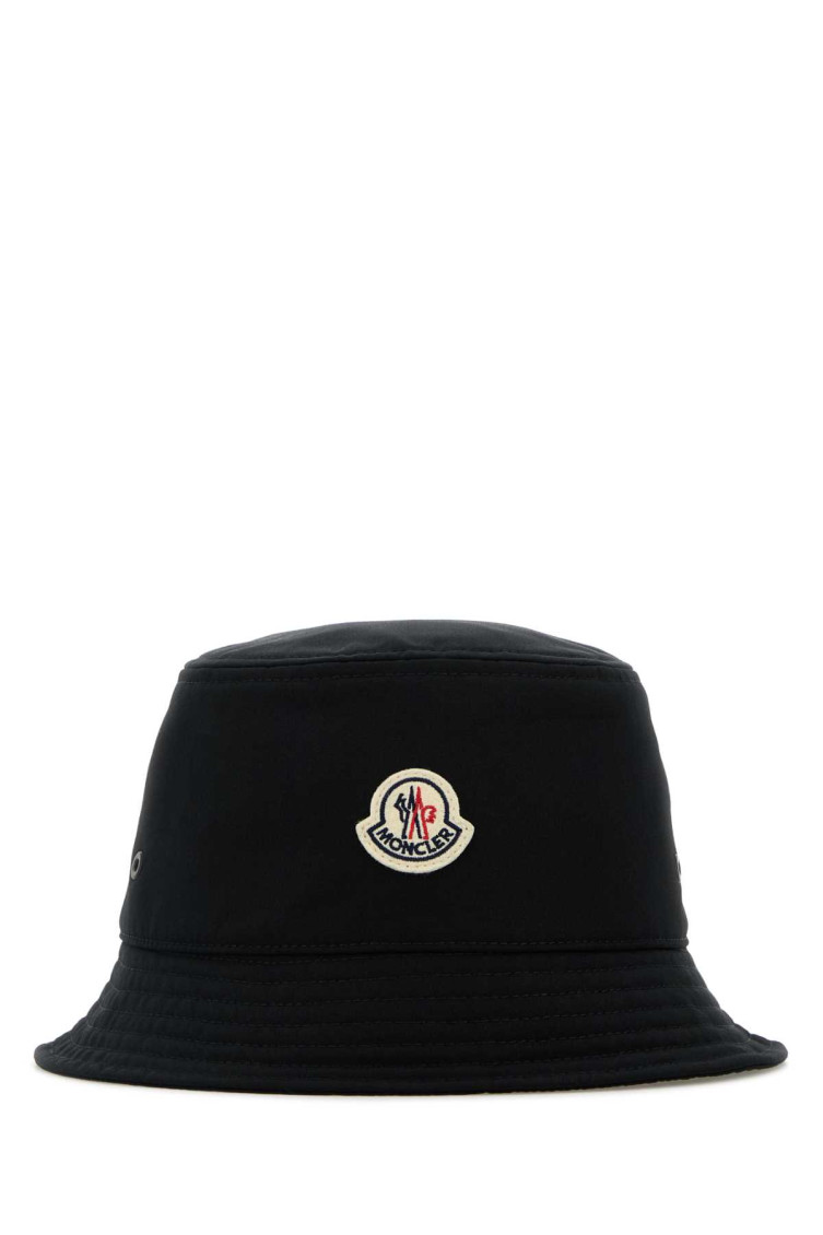 Moncler Black Canvas Bucket Hat