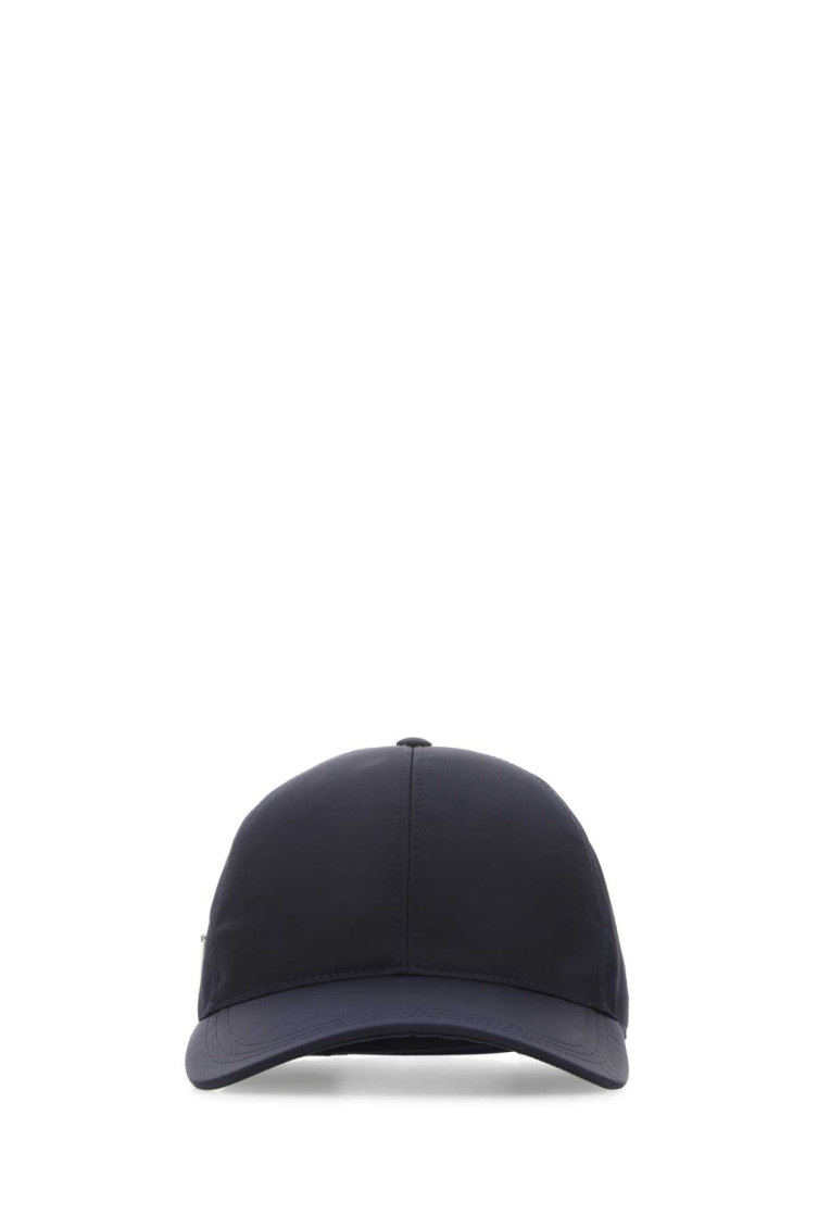 Prada Dark Blue Classic Baseball Cap In Dark Blue