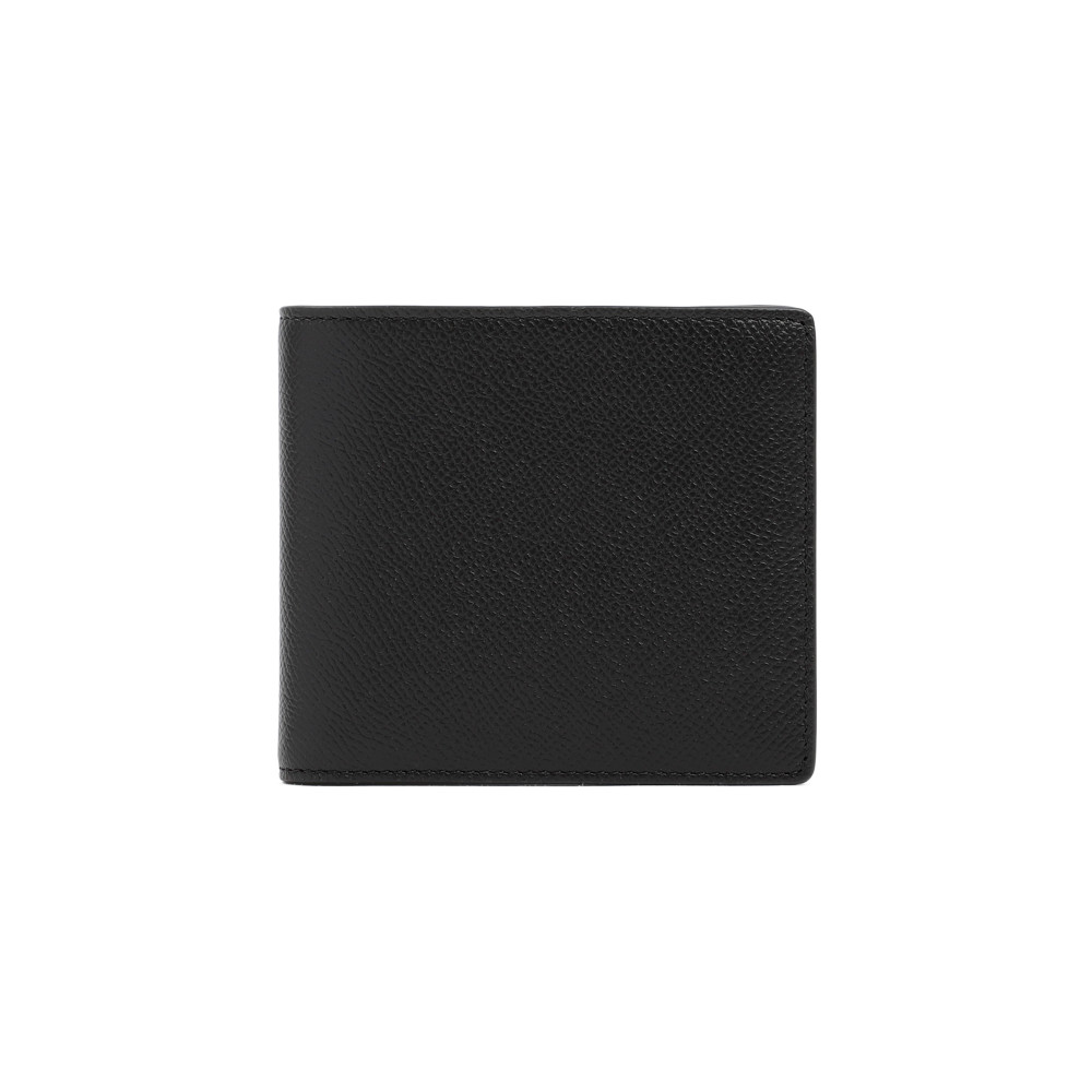 Maison Margiela Black Logo Wallet In Black