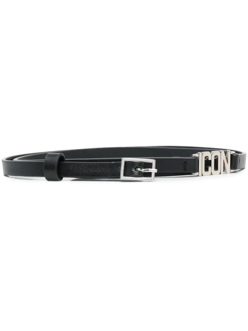 Dsquared2 Black ICON Solid Adjustable Belt for Women Online USA at