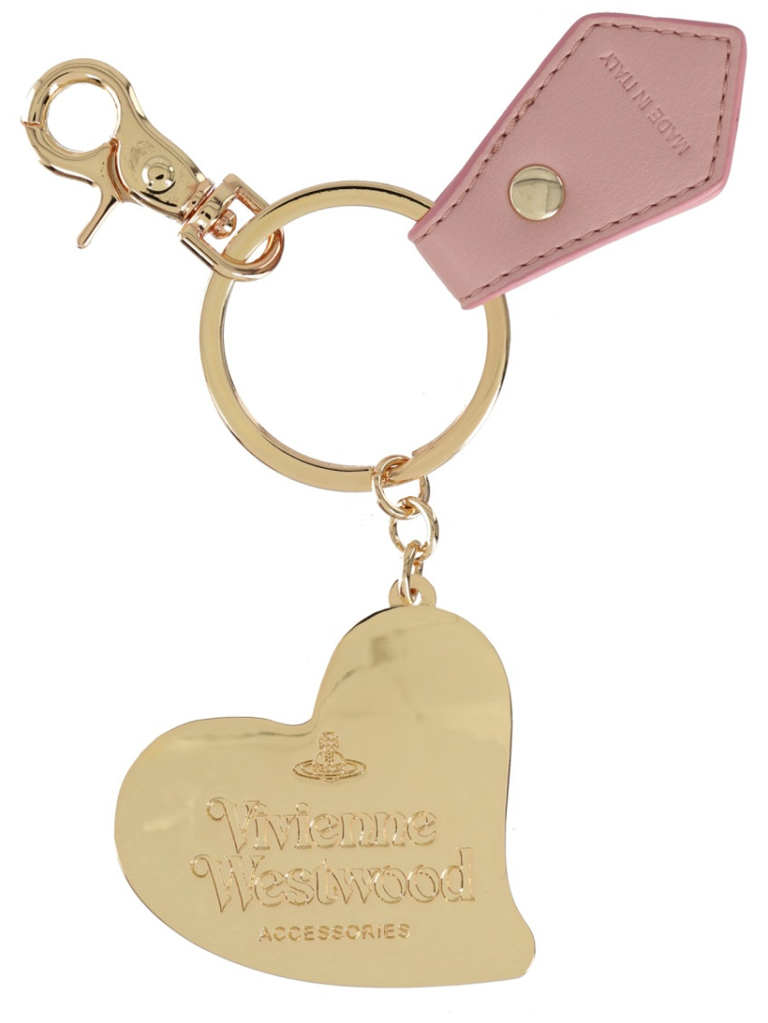 Vivienne Westwood Pink Orb Heart Solid Key Holder for Women Online