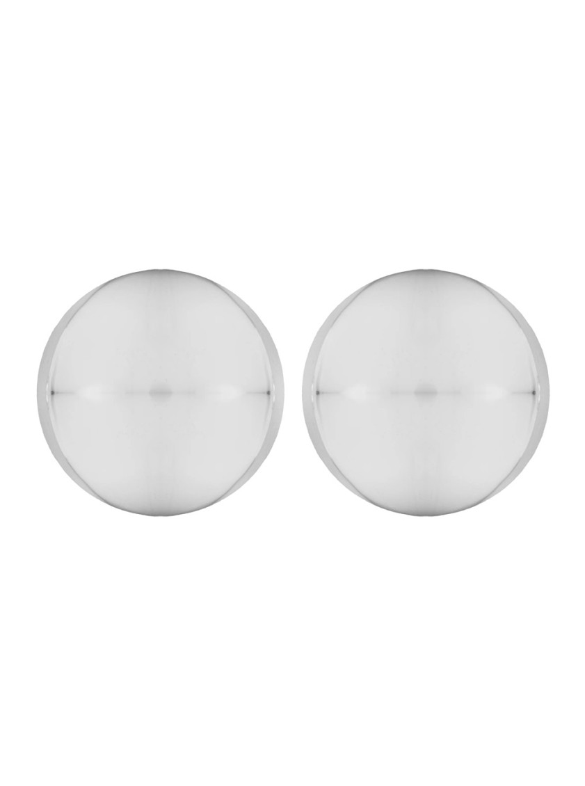 Federica Tosi Silver Luna Earrings In Metallic