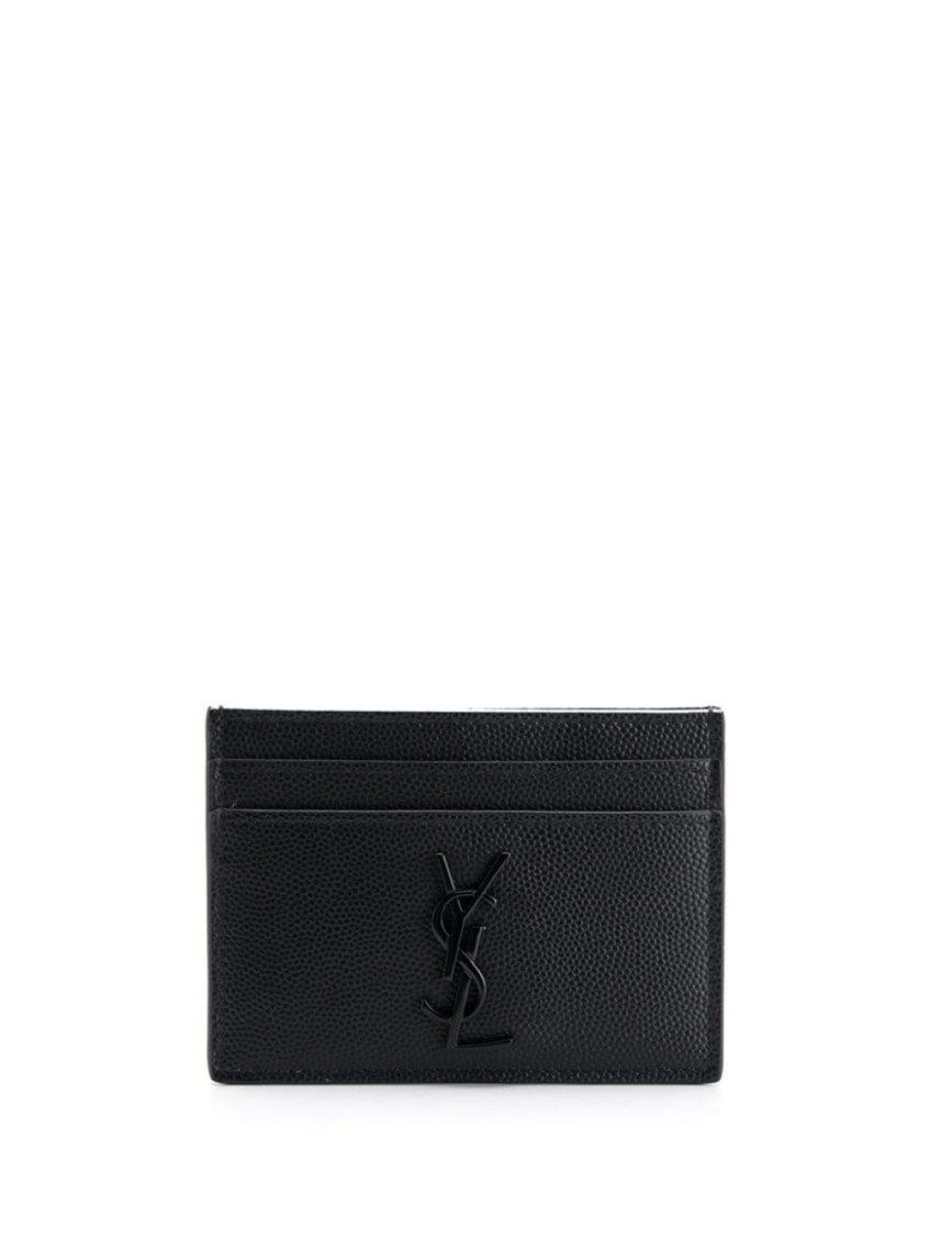 Saint Laurent Black Cassandre Card Holder