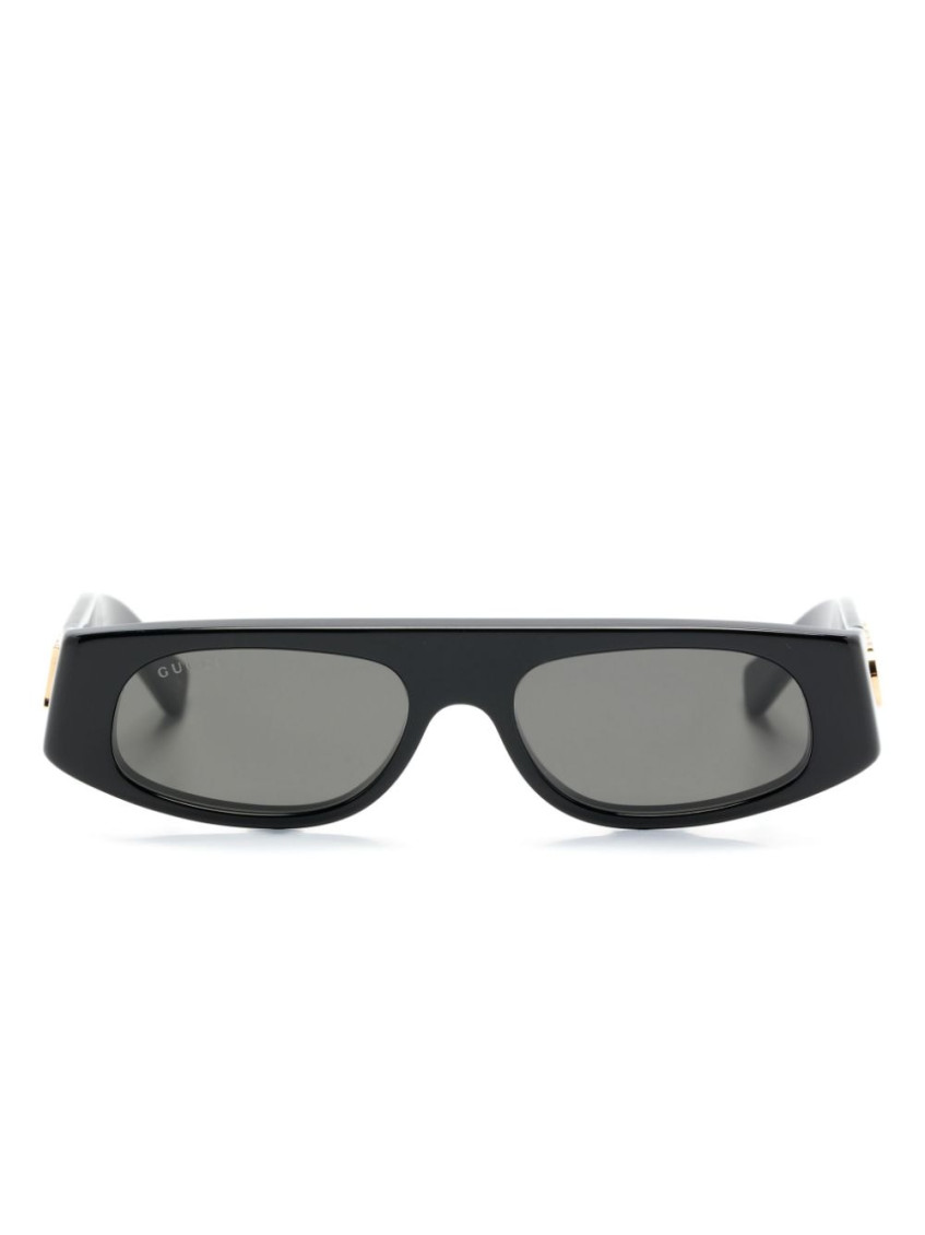 Gucci Black Oval Logo Sunglasses for Women Online India at Darveys.com