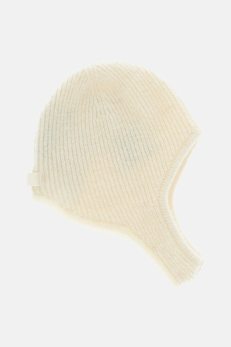 Jacquemus White The Gros Grain Hood Hat In Neutral