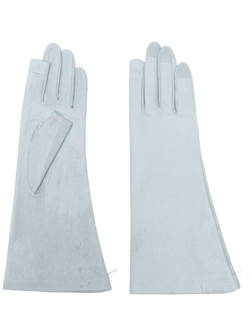Shop Rick Owens Light Blue Bean Blister Gloves