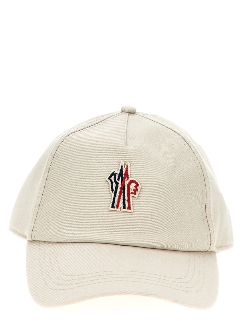 Moncler Beige Logo Baseball Cap In Beige