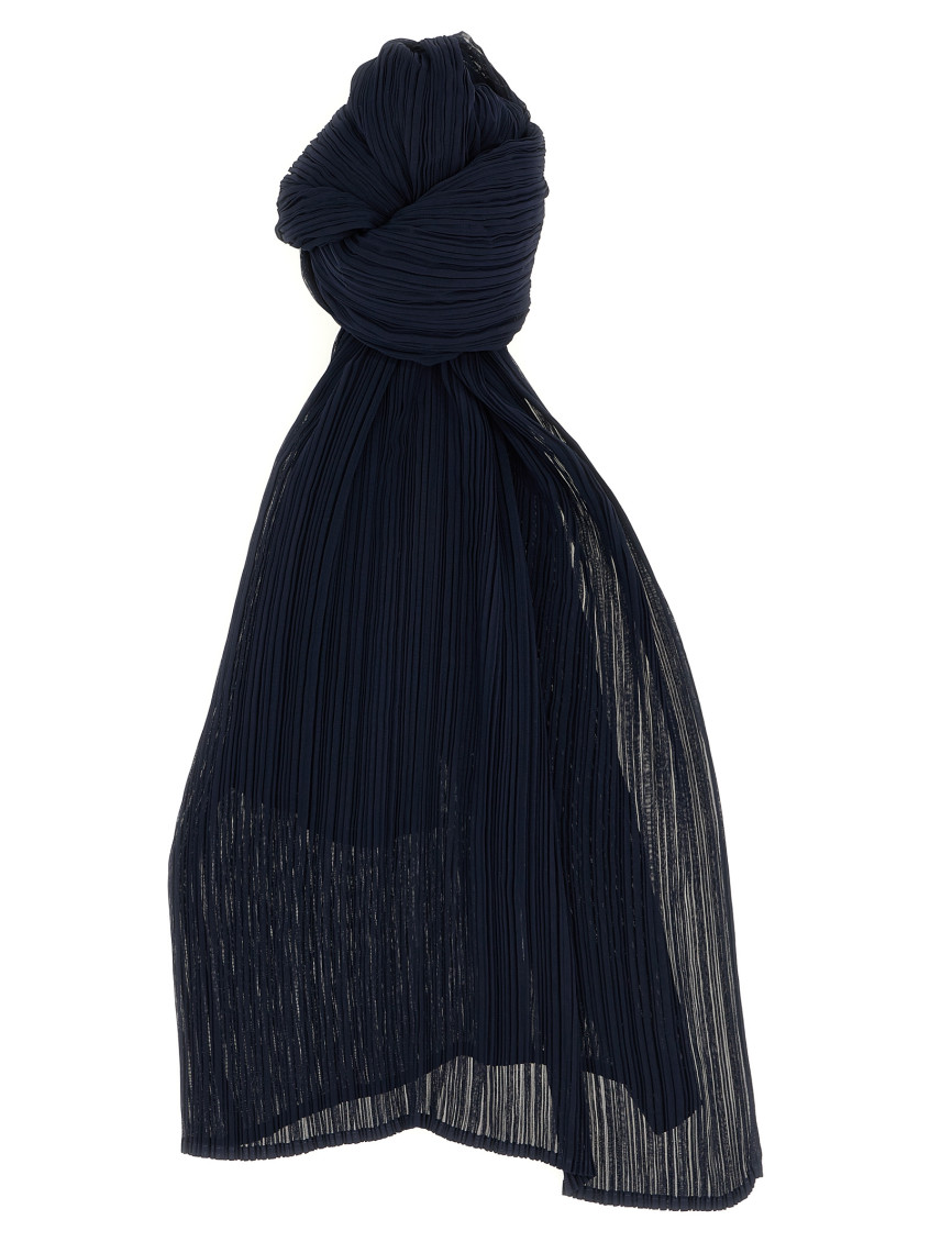 Issey Miyake Blue Colorful Madame-t Small Stole In Black