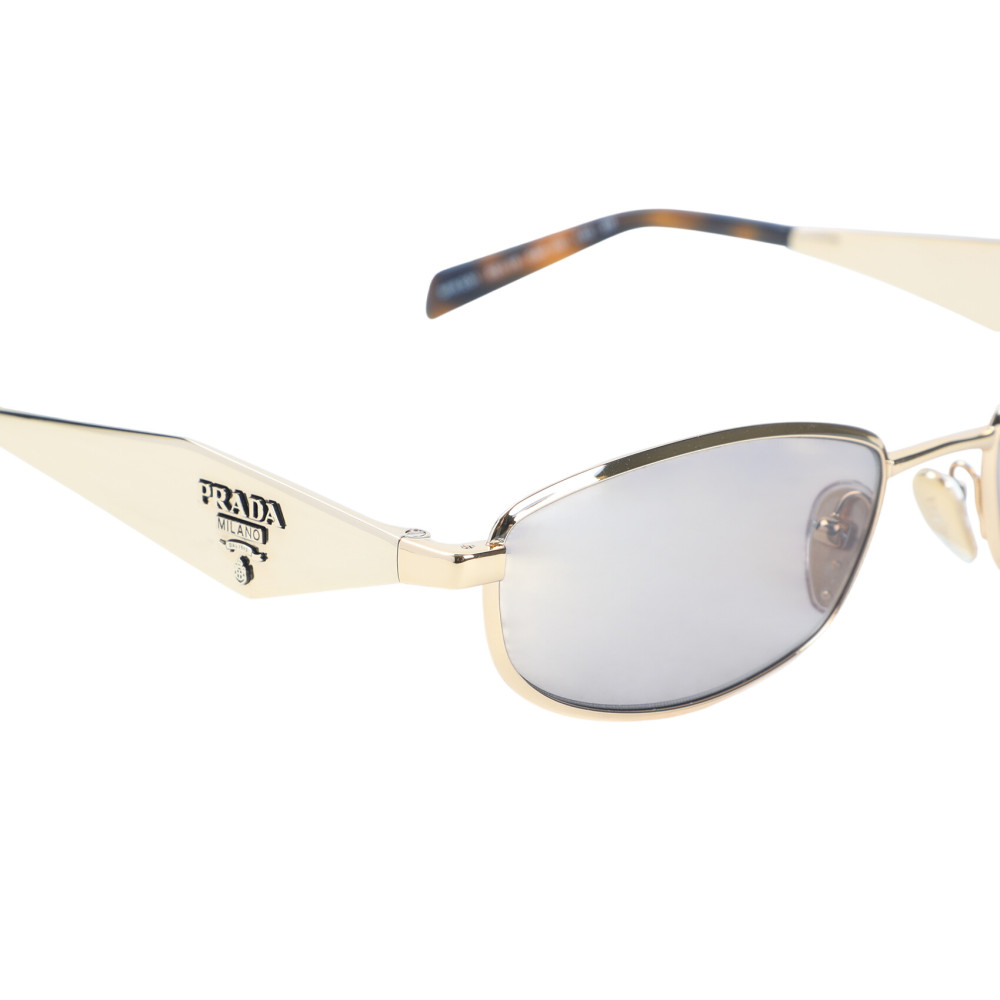 小物 Archive PRADA halfrim oval sunglasses Prada Golden Oval Sunglasses for Women Online USA at Darveys.com