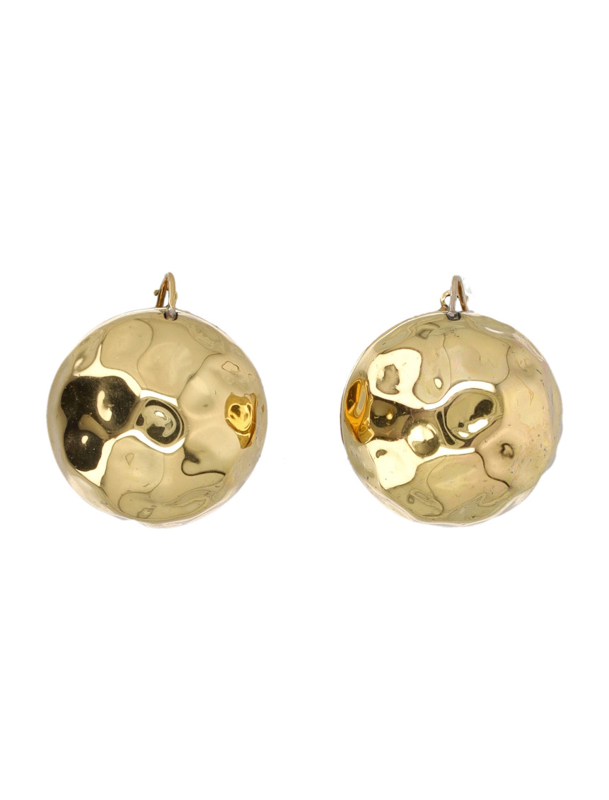Patou Large Hammered Hoop Earring