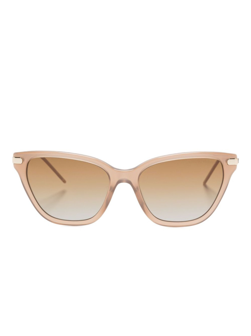 Emporio Armani Cat Eye Frame Sunglasses With Gradient Lenses In Pink