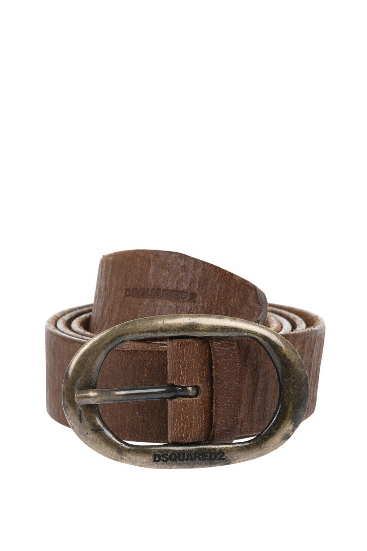 Dsquared2 Brown Carryover Solid Casual Belt for Men Online USA at
