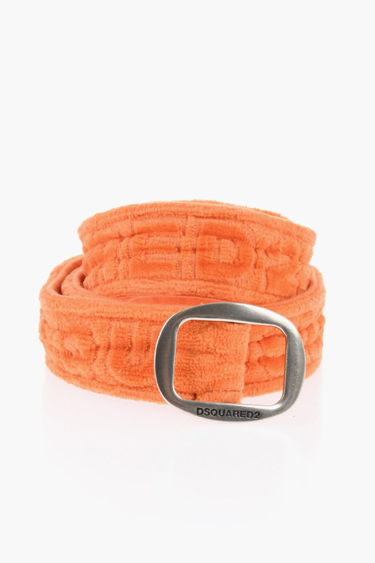 DSQUARED2 ORANGE TWIN BEACH SOLID ADJUSTABLE BELT