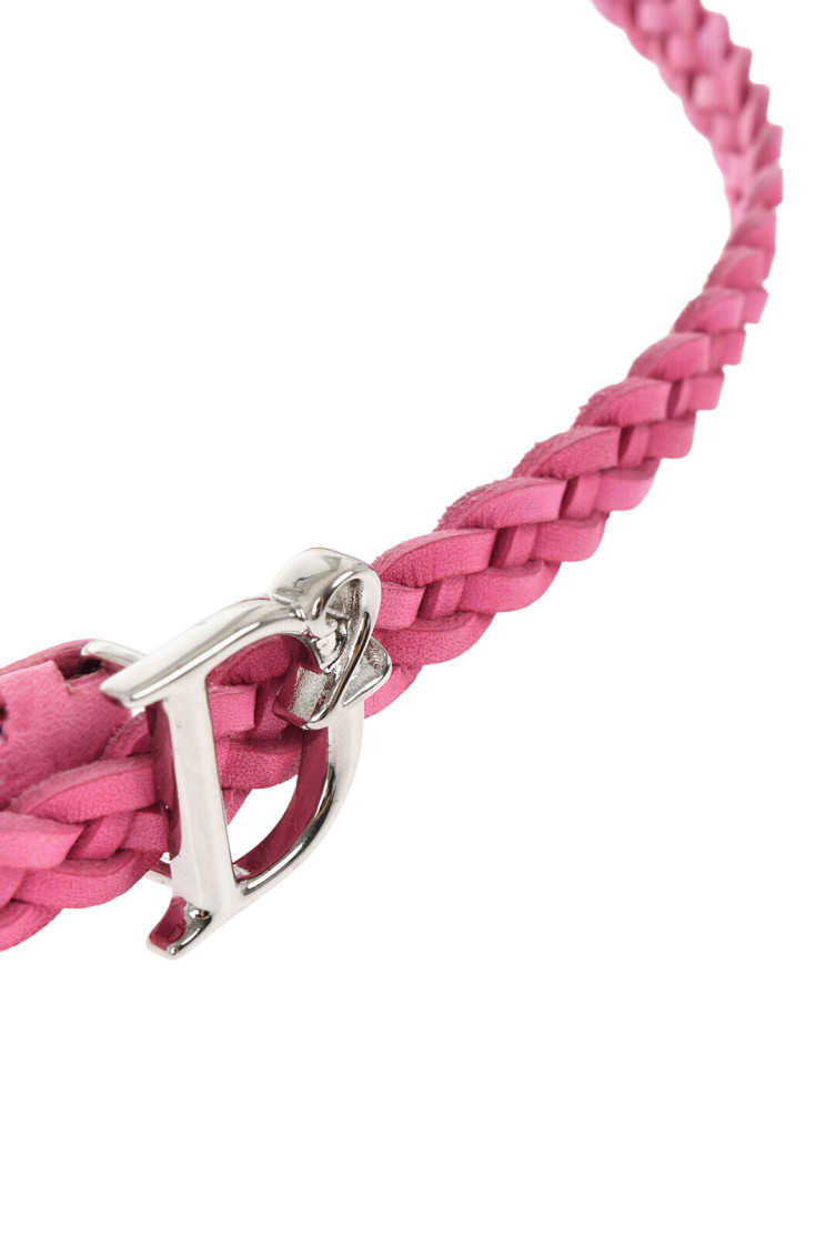 Dsquared2 Pink Braided Belt for Women Online USA at Darveys.com