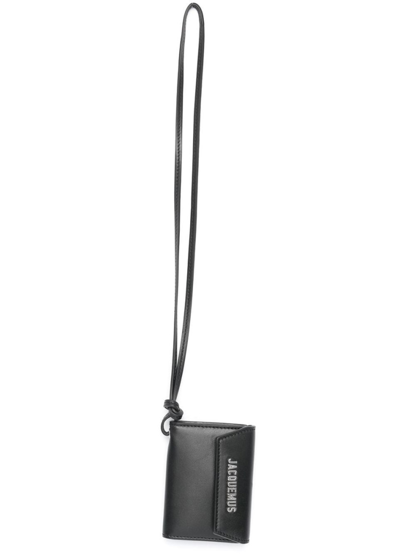 Jacquemus Coin Holder The Shoulder Strap In Black