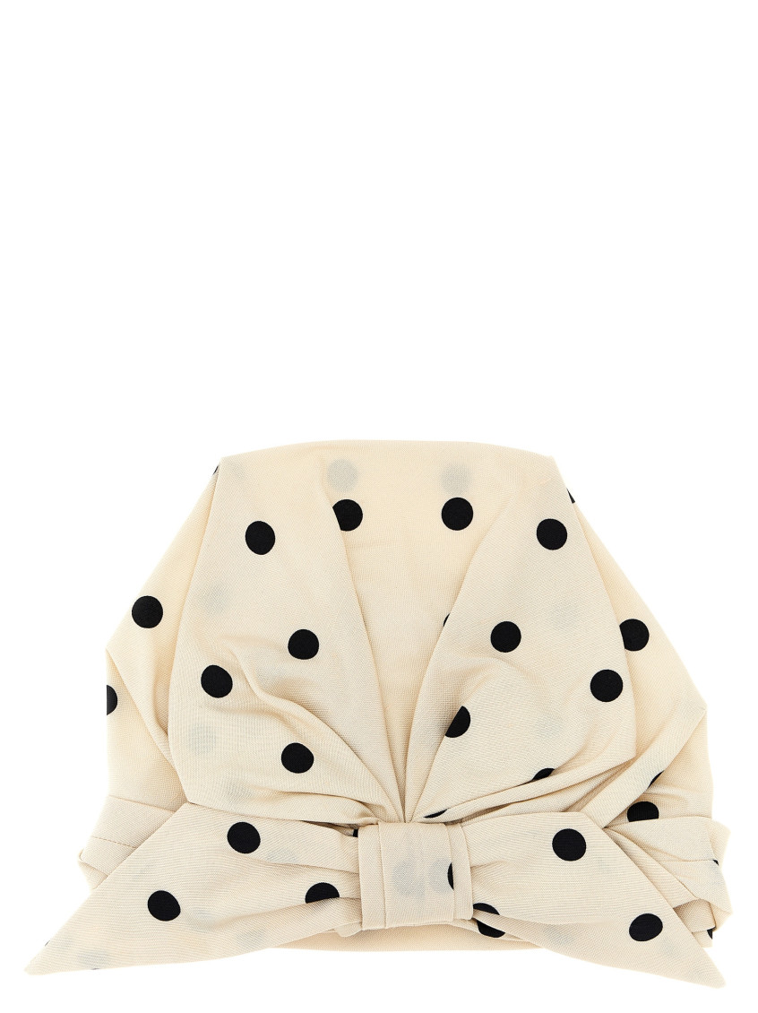 Valentino Garavani Silk Headband With Braided Bow Detail In Multicolor