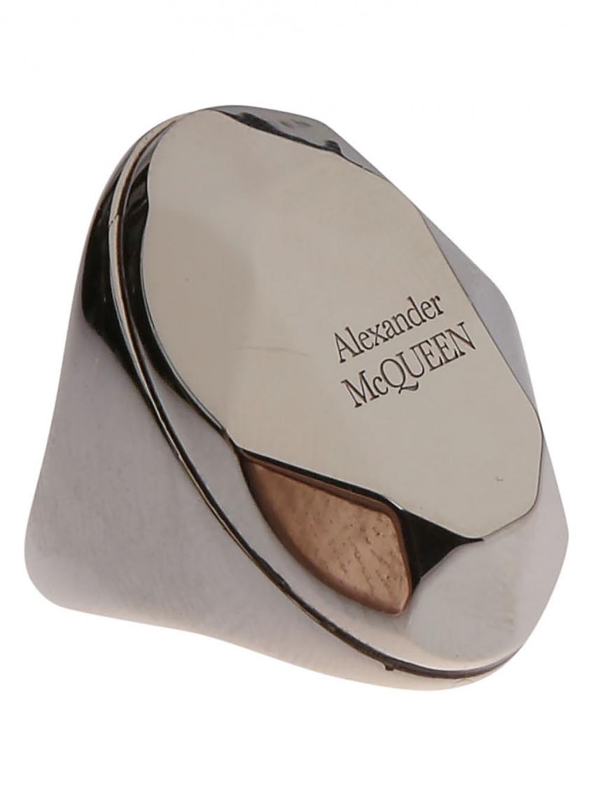 Alexander Mcqueen Alexander Mc Queen Stone Ring In Silver