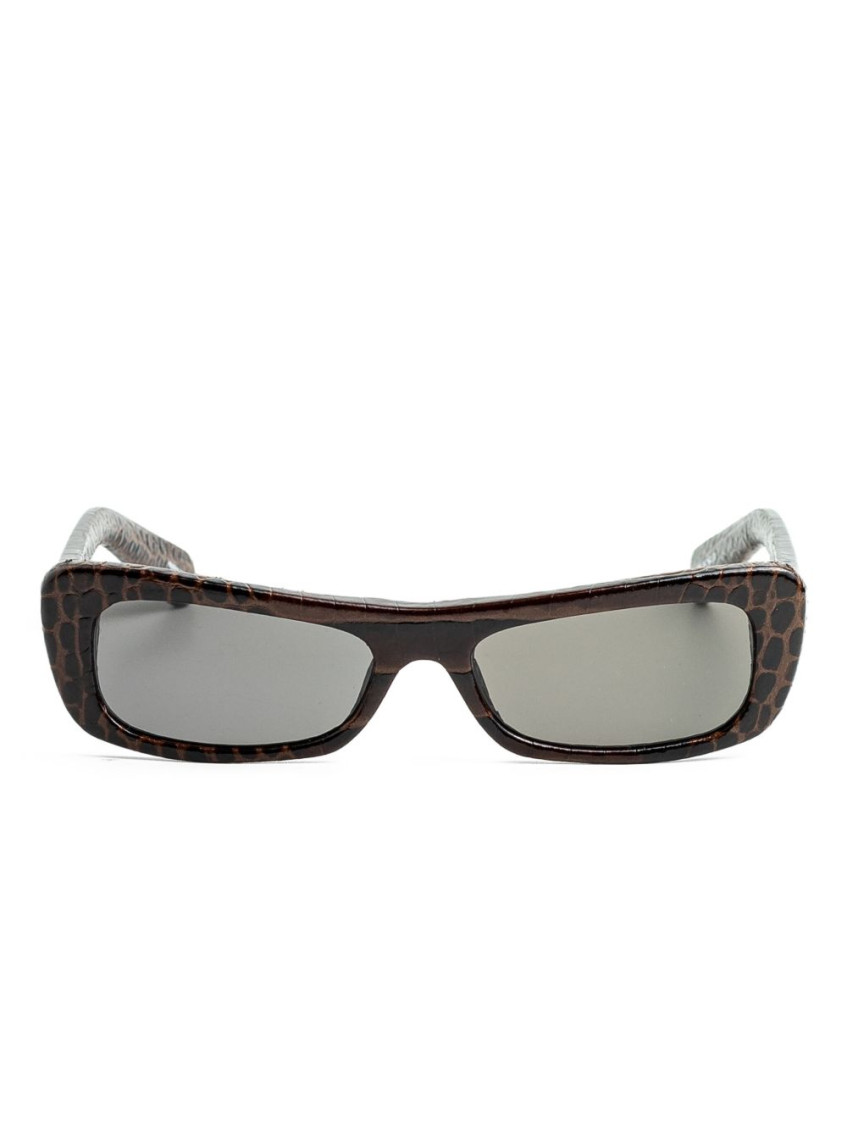 Jacquemus Dark Brown Rectangular Sunglasses