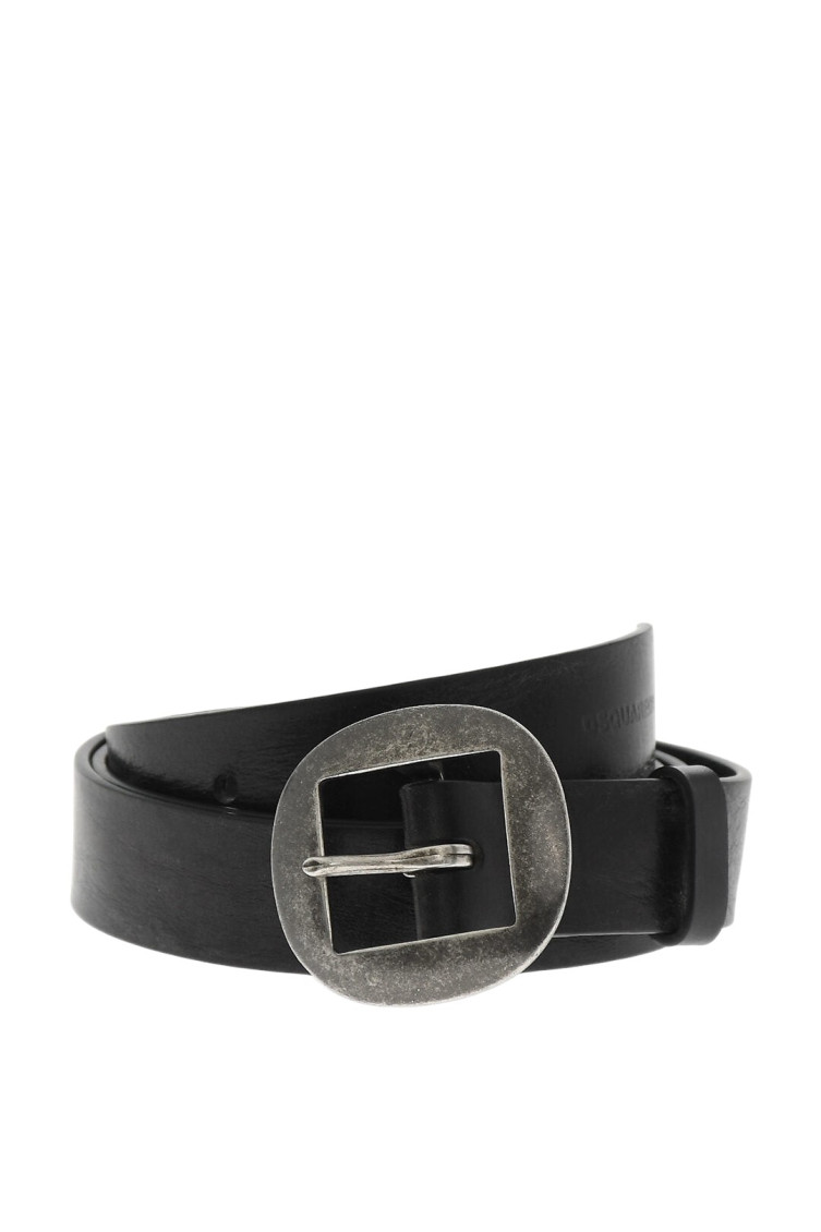 Dsquared2 Black Solid Belt for Women Online USA at Darveys.com