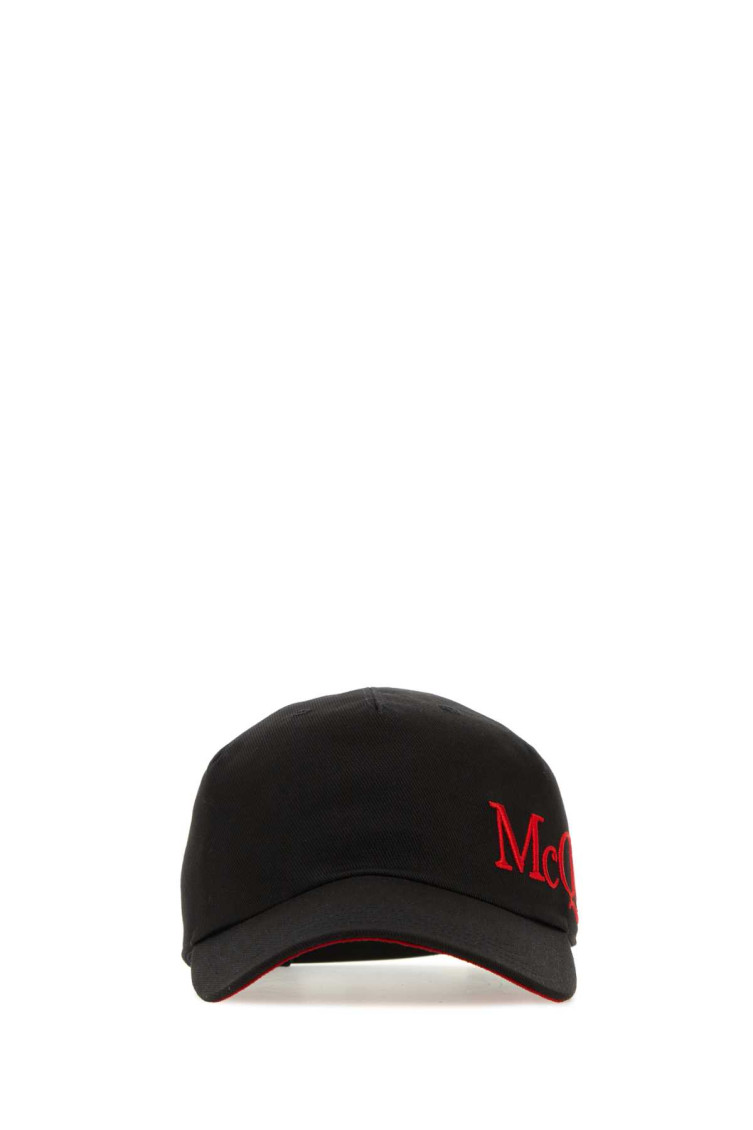 Alexander Mcqueen Logo Embroidered Baseball Cap In Black