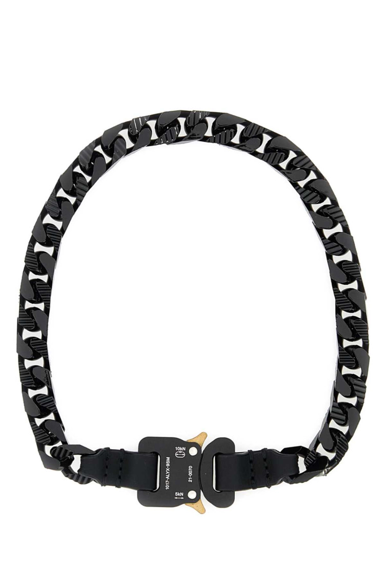 ネックレス・チョーカー Alyx Black l Necklace 1017 ALYX 9SM metallic-buckle Choker Chain | Black | FARFETCH