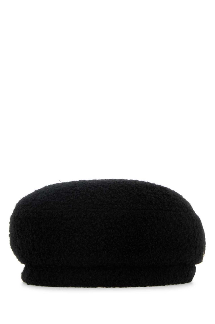 Helen Kaminski Black Teddy Fabric Hailie Hat In Black