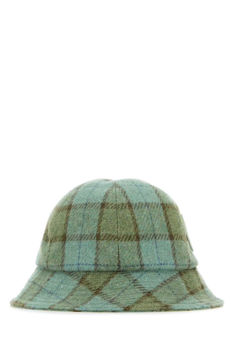 Helen Kaminski Cappello Da Pescatore Franz In Misto Lana Ricamata Donna In Light Green