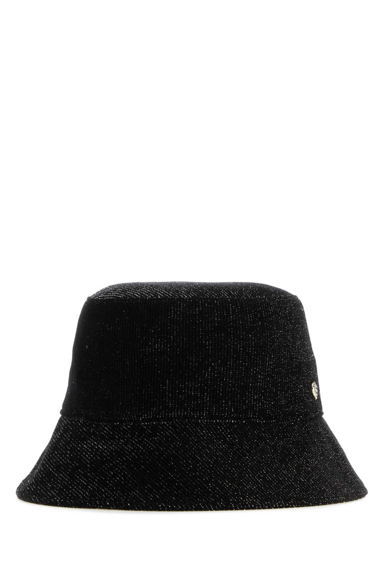 Helen Kaminski Black Velvet Florenze Bucket Hat In Black