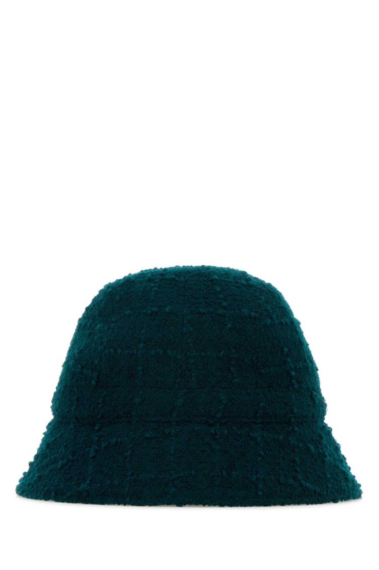 Helen Kaminski Bottle Green Boucle Adelia Bucket Hat In Bottle Green
