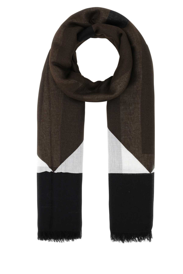 Saint Laurent Women Printed Modal Blend Scarf In Multicolor