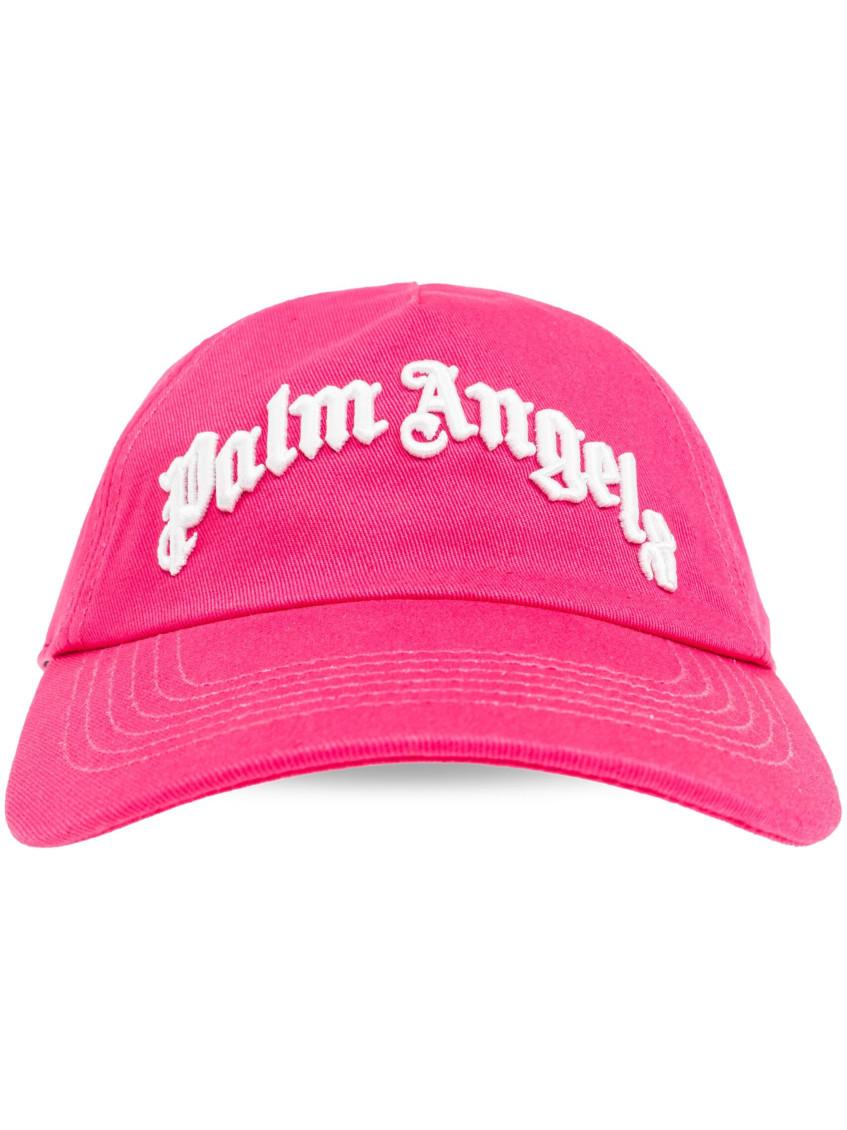 Palm Angels Fuchsia Pink Signature Baseball Hat In Fuchsia