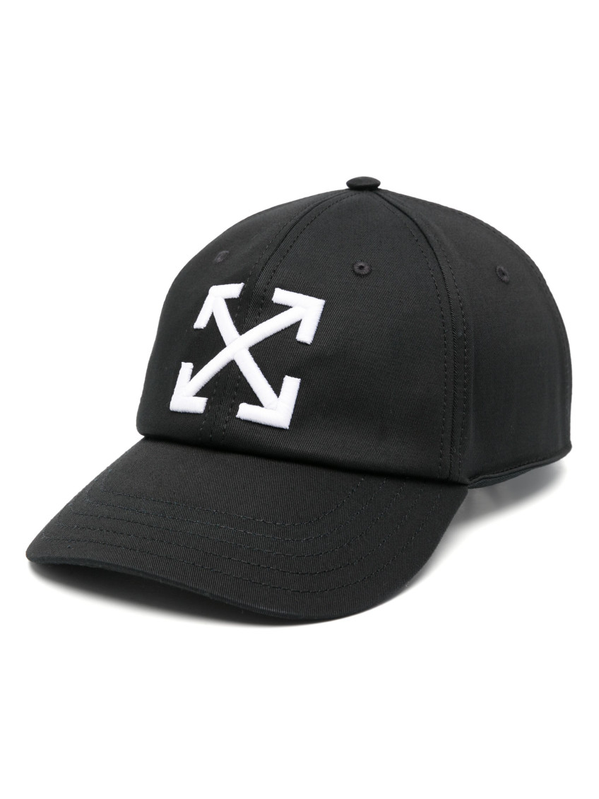 Off-white Arrows-logo Baseball Cap In Black