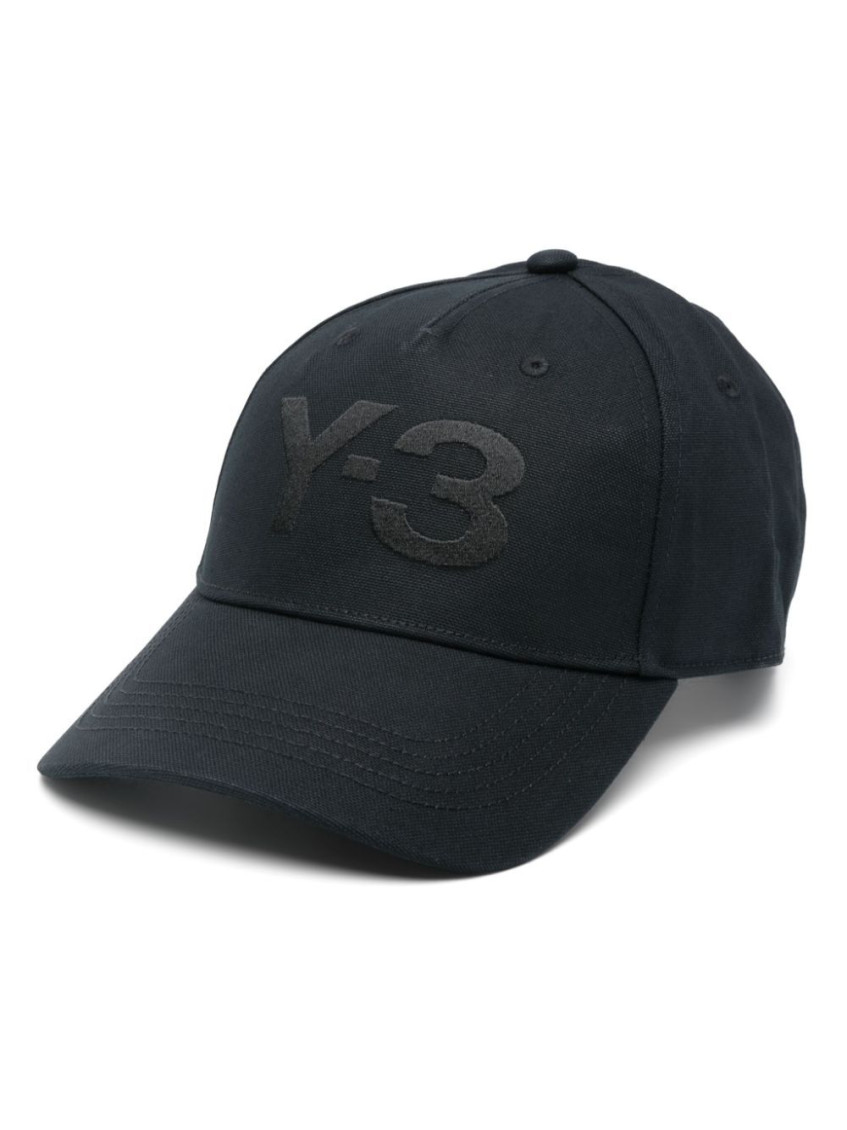 Y-3 Logo Embroidery Baseball Cap In Black